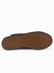 Men's sneakers shoes with contrasting elements - black OM-FOTH-0140