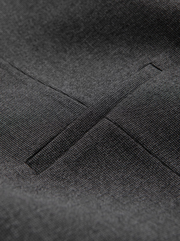 Vyriška kostiumo liemenė su apykakle - grafito spalvos V2 OM-BLZV-0109