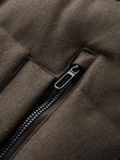 Men's lightweight jacket with hood and mesh lining - olive V4 OM-JAHP-0203