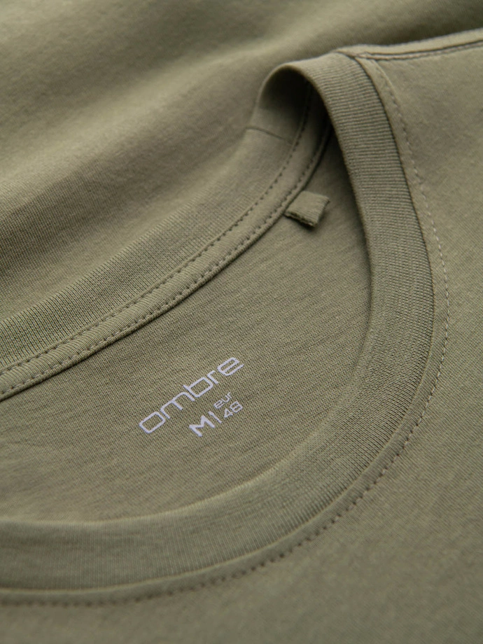 Men's motorcycle style printed t-shirt - olive V2 OM-TSPT-0125