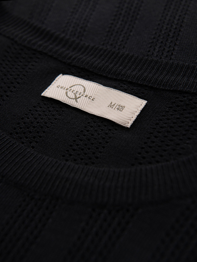 Tricou polo bărbătesc fără nasturi - albastru marin V3 OM-POSS-0110