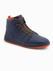 Men's insulated sneakers ankle boots - navy blue V3 OM-FOSH-0123