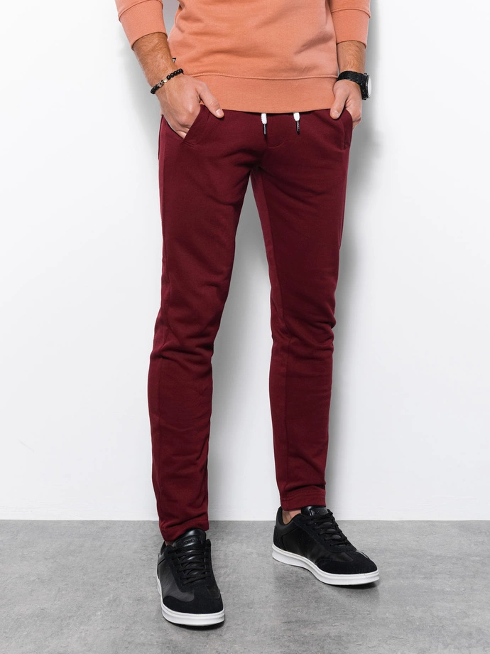 Men's sweatpants - burgundy P946