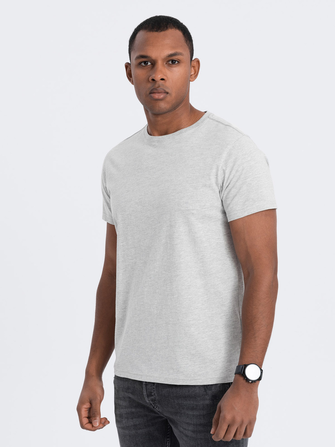 Classic BASIC men's cotton T-shirt - grey V3 OM-TSBS-0146