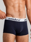 Men's cotton boxer shorts with contrasting elastic - 7-pack mix V2 OM-UNBO-0100