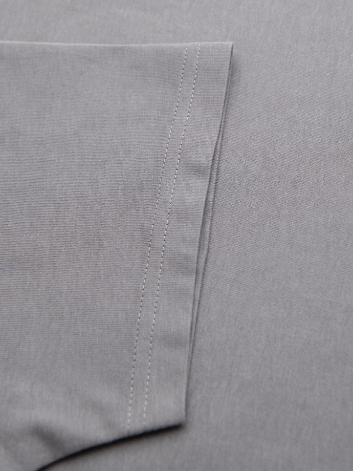 Tricou clasic BASIC din bumbac pentru bărbați - violet V13 OM-TSBS-0146