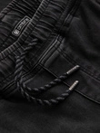 Pantaloni de jogger din denim pentru bărbați - negru P907