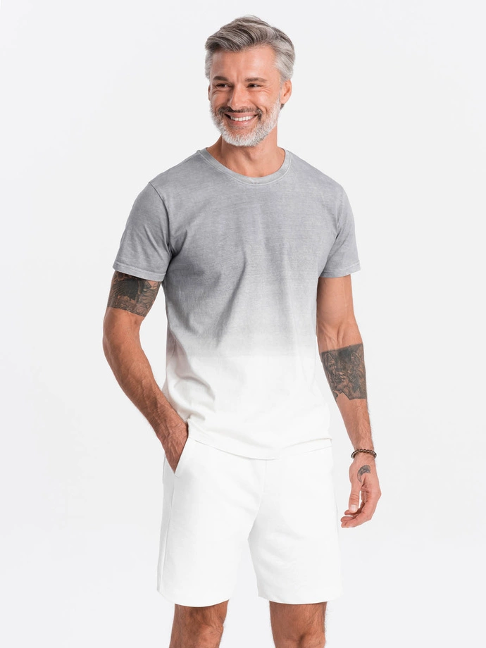 Tricou cu imprimeu - gri S1624