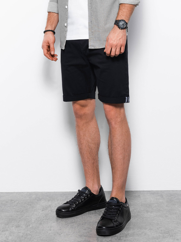 Men's chino shorts - black V12 W243