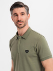 Tricou polo din tricot Pique - ecrue V7 S1746