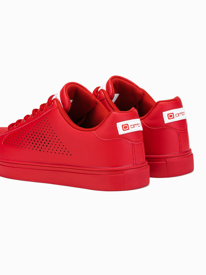 Men's ankle shoes - red T383
