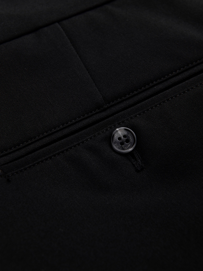 Pánske elegantné chino nohavice SLIM FIT - čierne V4 OM-PACP-0191