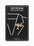 Broșă decorativă din metal pentru haine - avion mic - aur V1 OU-ACPN-0117 