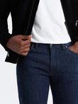 Vyriškos klasikinės džinsinės kelnės REGULAR FIT - indigo V1 OM-PADP-0152