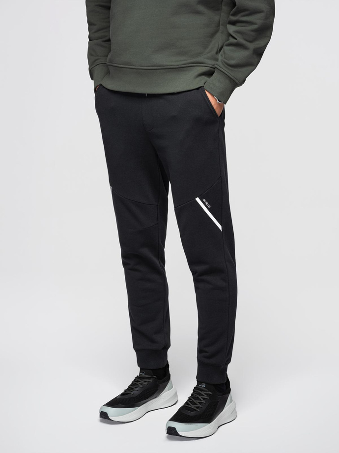 Pánské tepláky joggers - černé V2 OM-PASK-0280