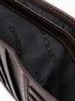 Men's leather wallet - brown A608