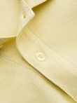 Tricou polo BASIC pentru bărbați, tricou piqué monocolor - galben V15 OM-POBS-0100