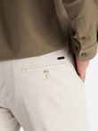 Pánske nohavice REGULAR FIT chino - béžové V2 OM-PACP-0183