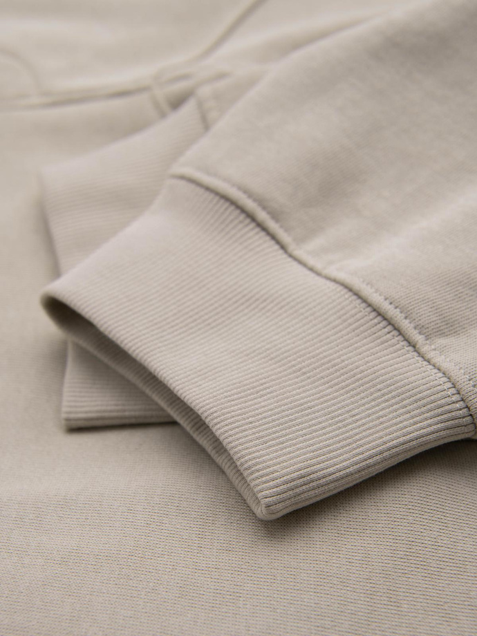 Pantaloni de trening jogger pentru bărbați - bej deschis V1 OM-PABS-0173