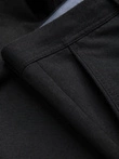 Men's classic chino pants with fine texture - black V5 OM-PACP-0188