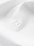 Men's SLIM FIT T-shirt with round neckline and logo - white V1 OM-TSCT-0220