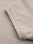 BASIC men's single color pique knit polo shirt - dark beige V5 OM-POBS-0100
