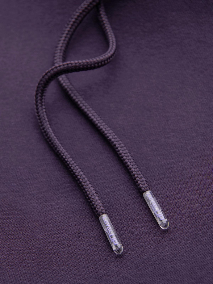 Unisex mikina s vreckami a kapucňou - fialová V13 OU-SNBC-0105
