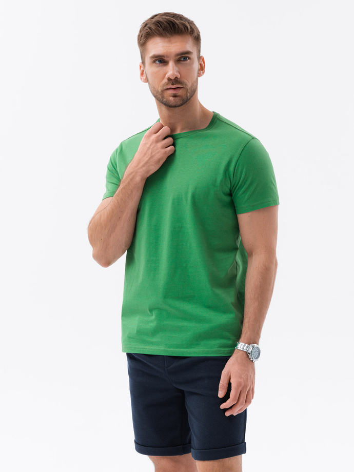 Tricou BASIC din bumbac pentru bărbați - verde V20 S1370