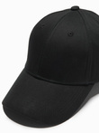 Men's one-color baseball cap - black V1 OM-ACCS-0105