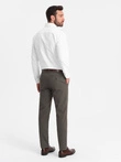 Classic men's softly textured chino pants - khaki V2 OM-PACP-0188