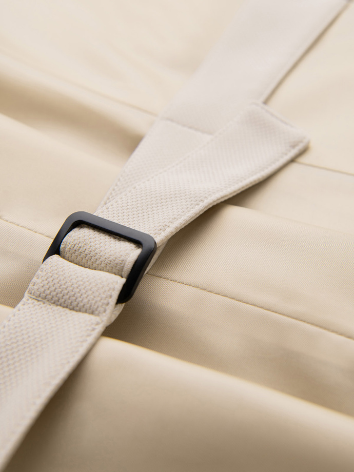 Costum bărbătesc fără revere - caramel V1 OM-BLZV-0112