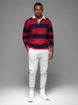 Pantaloni de trening bărbătești din tricot structurat - grafit V5 OM-PASK-0211