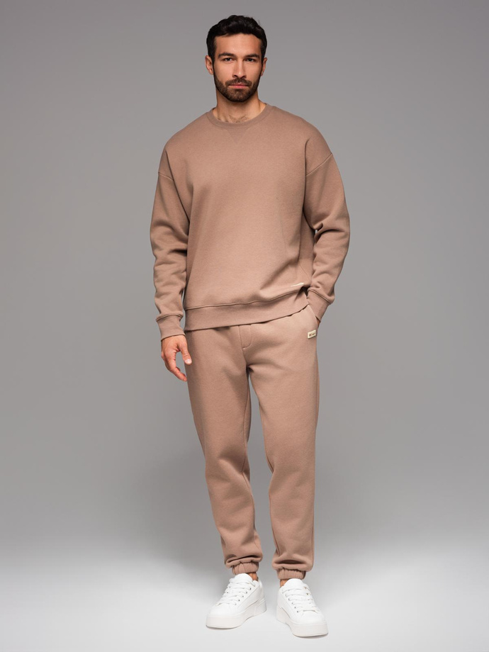 Pantaloni de trening bărbătești din tricot structurat - grafit V5 OM-PASK-0211