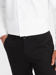 Pánské uniformní kalhoty REGULAR FIT chinos - černé V5 OM-PACP-0183