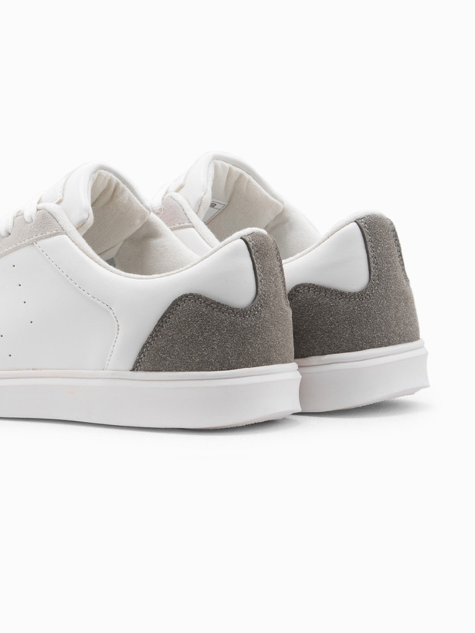 Pantofi sport casual pentru bărbați OLDSCHOOL - alb V3 OM-FOCS-0104