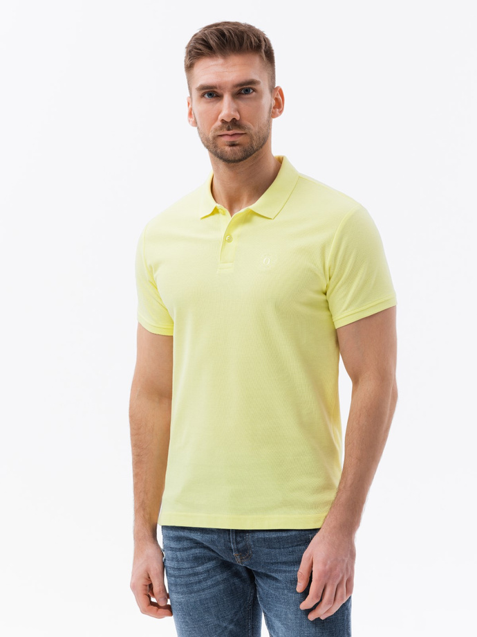 Set of men's pique knit polo shirts 3-pack - mix V22 Z28