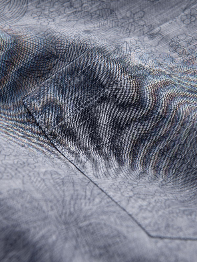 Klasická pánská flanelová bavlněná kostkovaná košile - šedá V3 OM-SHCS-0157