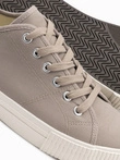 BASIC pantofi de sport clasici joși pentru bărbați - cenușă V1 OM-FOTL-0145