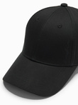 Șapcă de baseball pentru bărbați cu vizieră și broderie decorativă - negru V1 OM-ACCS-0102