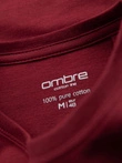 Classic BASIC men's cotton T-shirt - maroon V16 OM-TSBS-0236