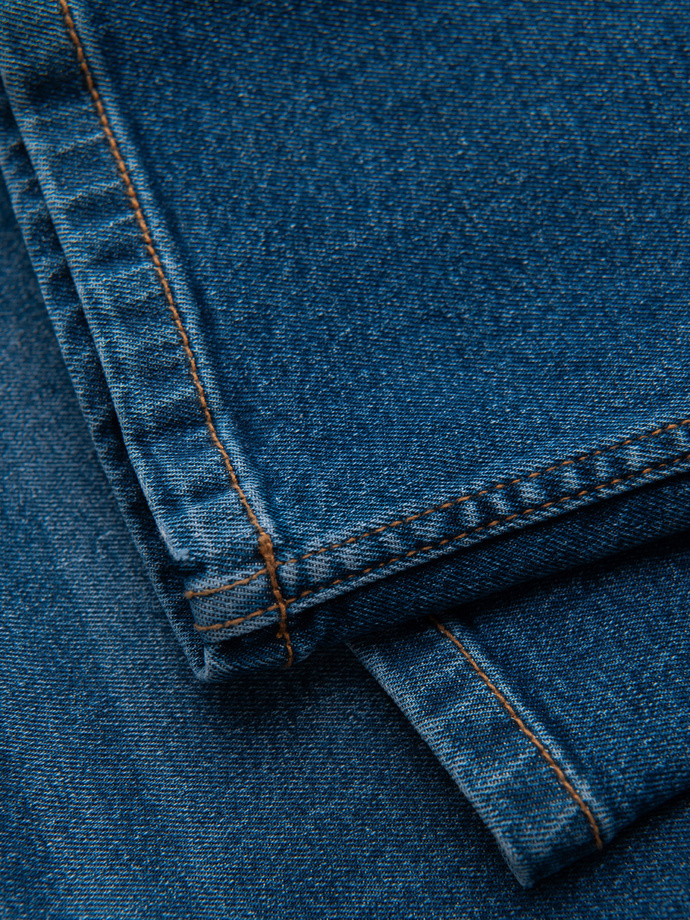 Pantaloni din denim pentru bărbați CARROT cu frecare - albastru V2 OM-PADP-0253