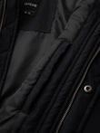 Classic long men's parka jacket - black V6 OM-JAPJ-0313
