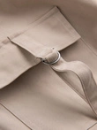 Pantaloni cargo STRAIGHT LEG pentru bărbați cu buzunare în dungi - nisip V2 OM-PACG-0197