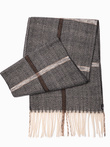 Men's scarf - brown/cream A408