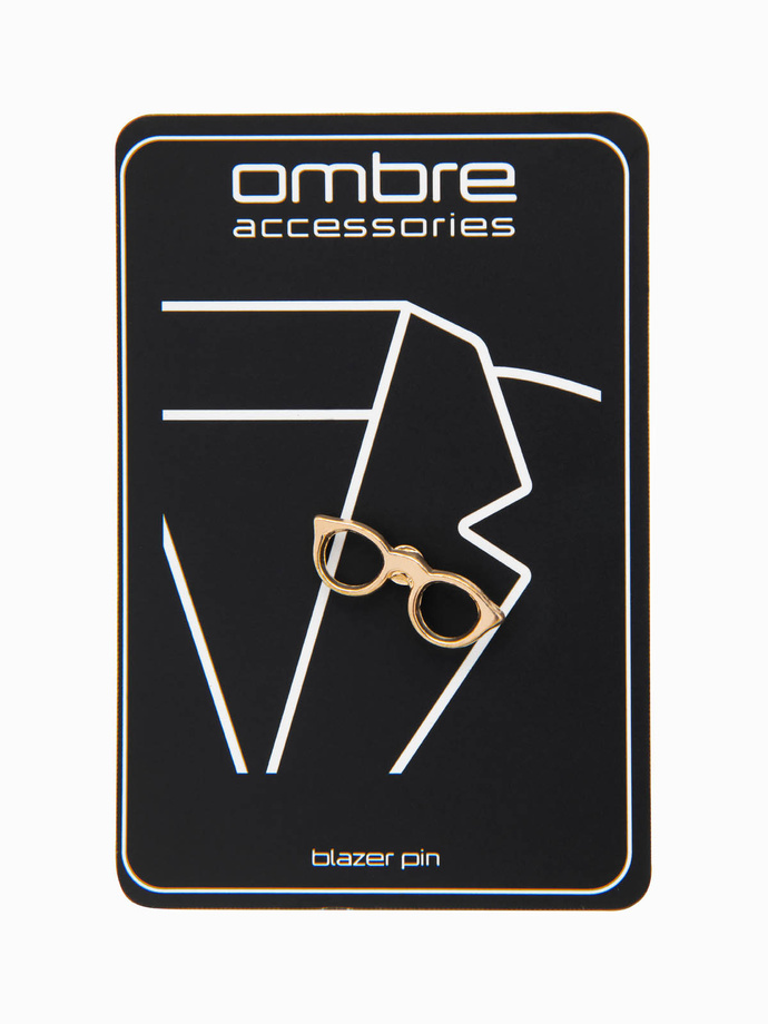 Pin metalic decorativ pentru ochelari - auriu V1 OU-ACPN-0110