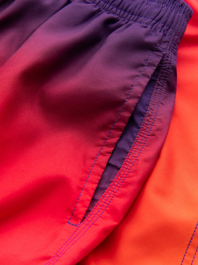 Pánské plavky s ombre efektem - oranžové V17 OM-SRBS-0125
