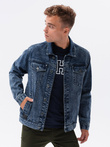 Men's denim jacket katana - dark denim OM-JADJ-0123