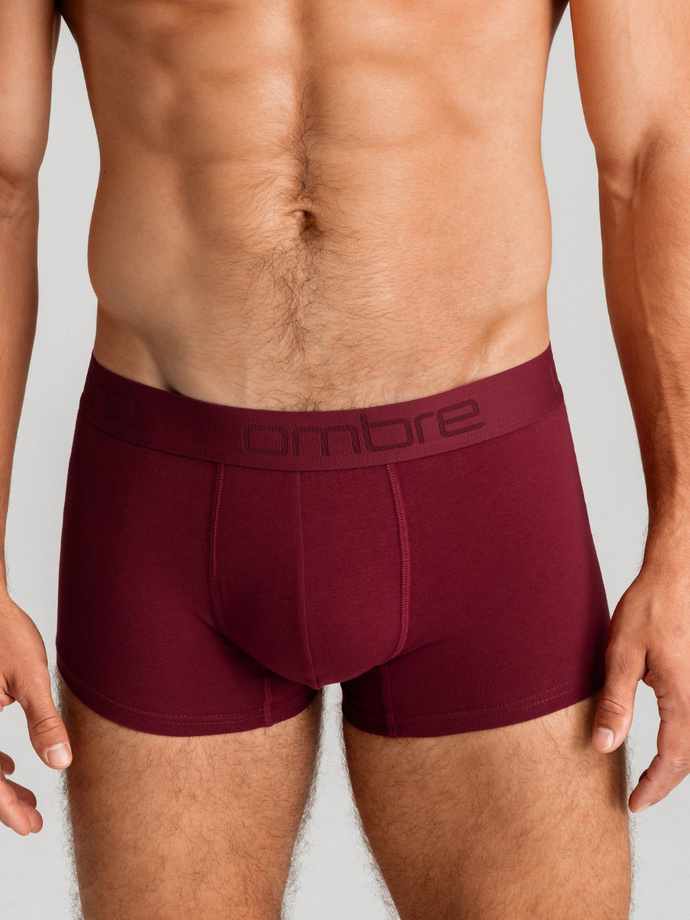 Men's cotton boxer shorts with logo - 3-pack mix V3 OM-UNBO-0105