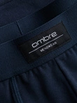 BASIC men's single color matching boxer shorts with elastane - 3 pack mix OM-UNBB-0106