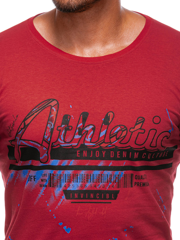 Men's printed t-shirt S2018 - red